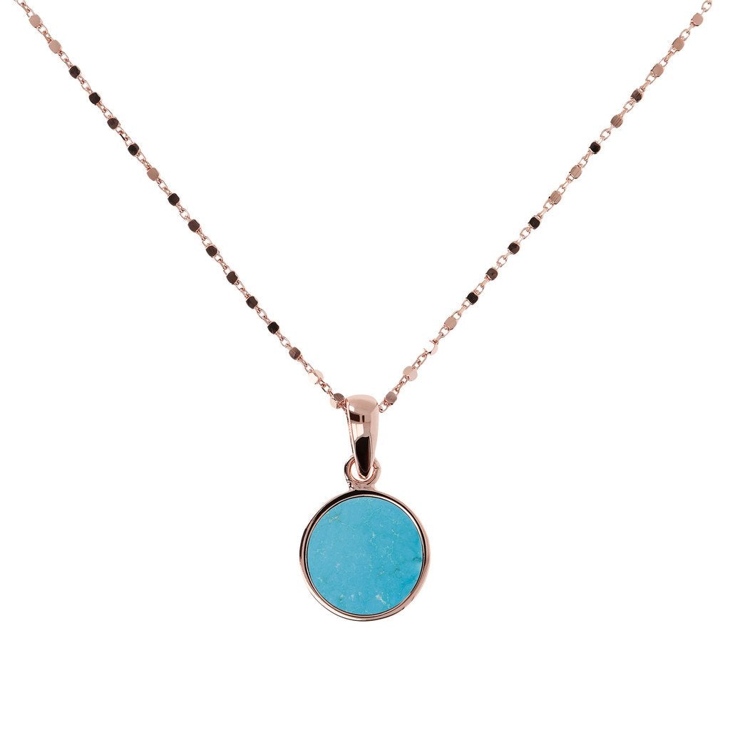 Bronzallure Small Disc Pendant Necklace