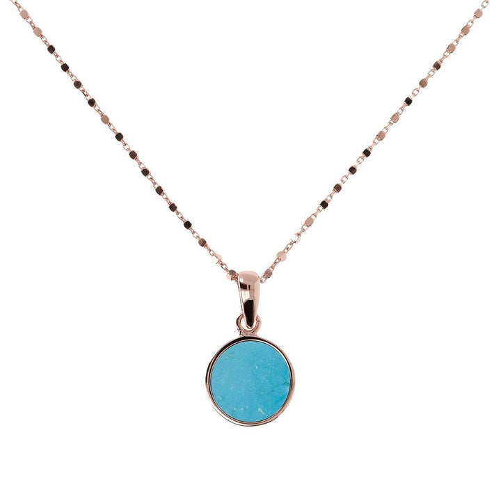 Bronzallure Small Disc Pendant Necklace