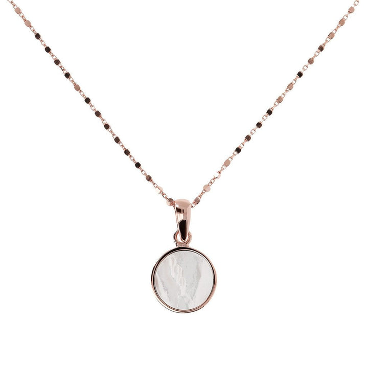 Bronzallure Small Disc Pendant Necklace