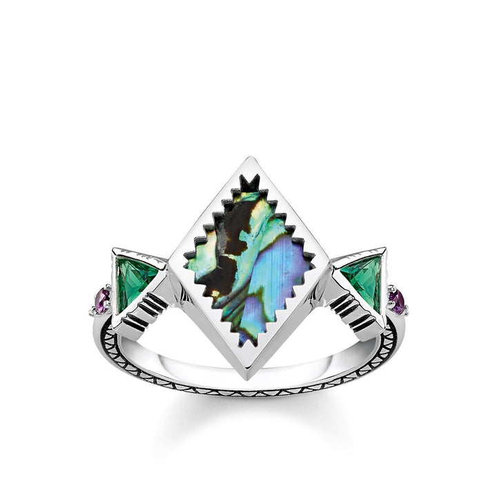 Thomas Sabo Ring "Zig Zag Abalone Mother-of-pearl"