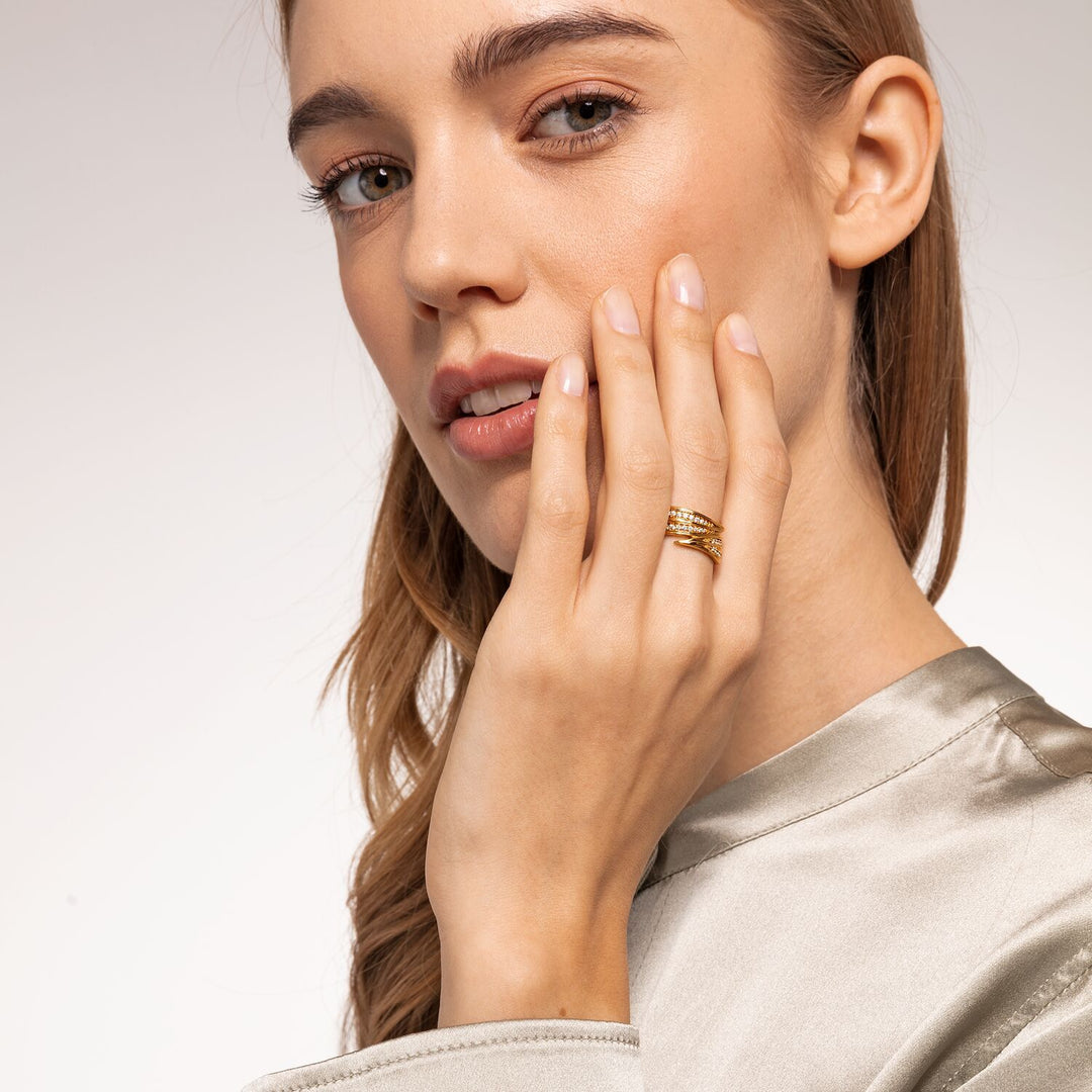 Thomas Sabo Ring Leaves Gold