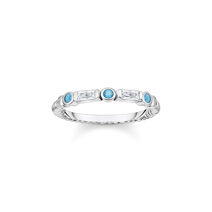 THOMAS SABO Turquoise Silver Band Ring