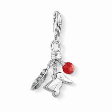 Thomas Sabo Charm Club Bird Feather Berry Charm CC1331 - Lyncris Jewellers