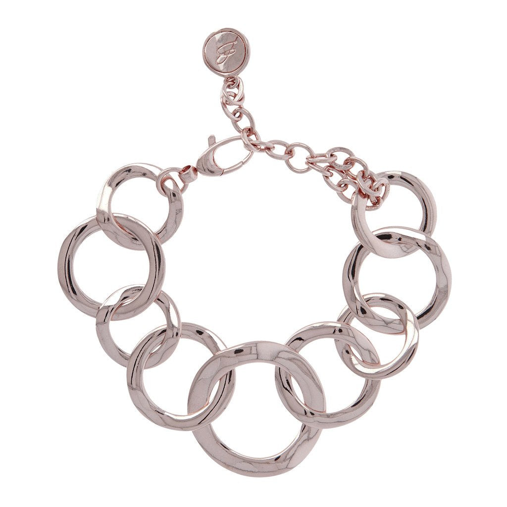 Bronzallure Multicircle Round Link Bracelet